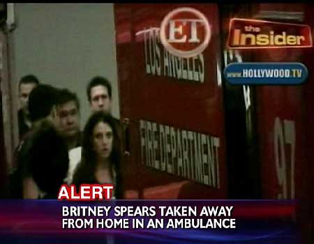 Britney Spears in ambulance
